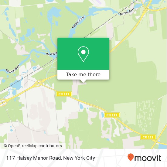 Mapa de 117 Halsey Manor Road