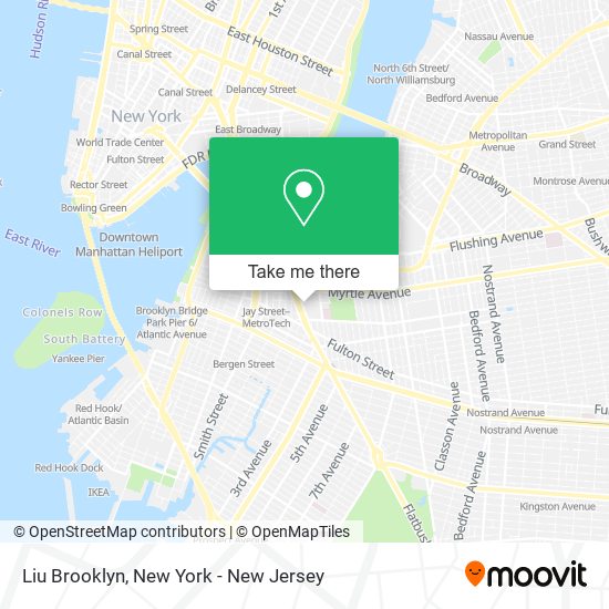 Liu Brooklyn map