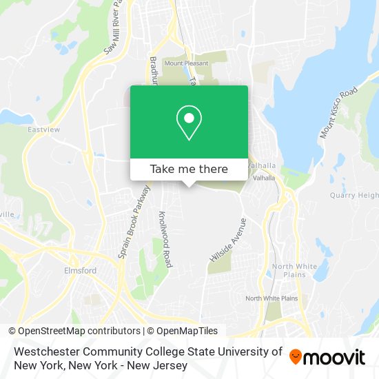 Mapa de Westchester Community College State University of New York