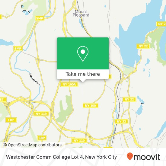 Mapa de Westchester Comm College Lot 4