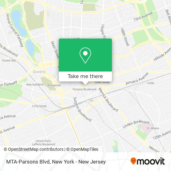 MTA-Parsons Blvd map