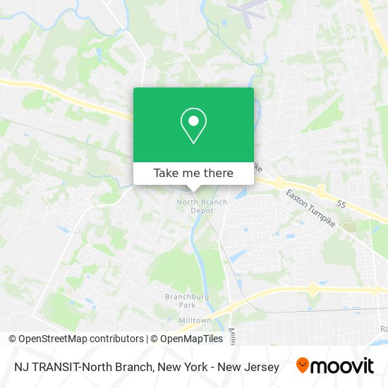NJ TRANSIT-North Branch map