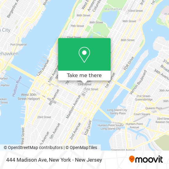 How to get to 444 Madison Ave in Manhattan by Subway, Bus or Train?