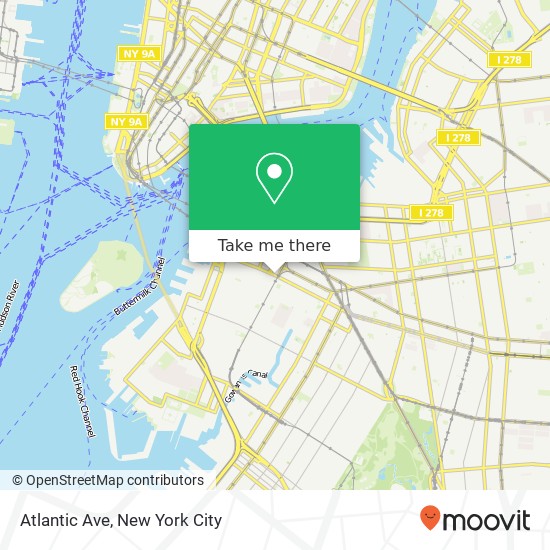 Mapa de Atlantic Ave