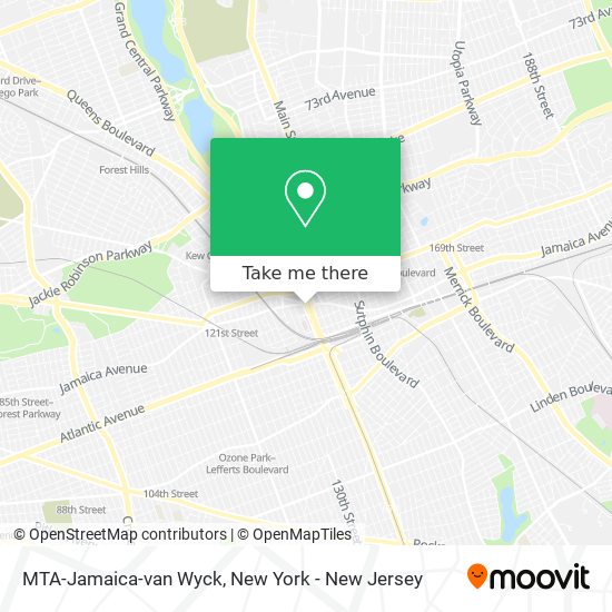 MTA-Jamaica-van Wyck map