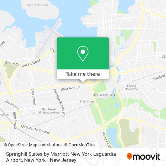 Mapa de Springhill Suites by Marriott New York Laguardia Airport