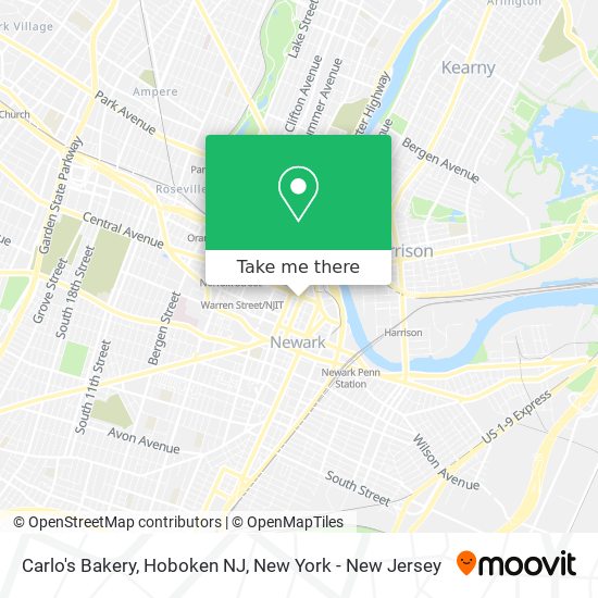 Carlo's Bakery, Hoboken NJ map