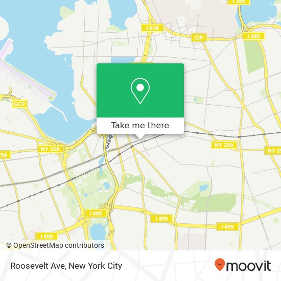 Roosevelt Ave map