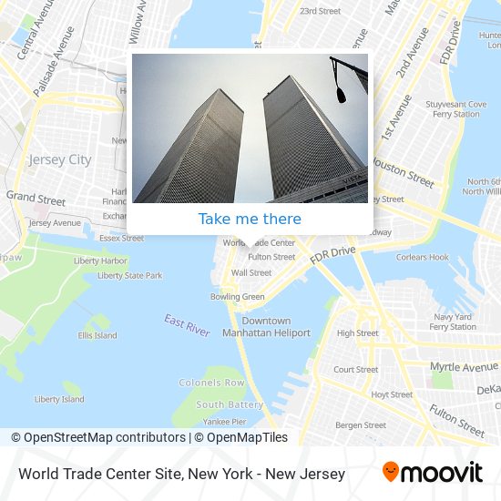 World Trade Center Site map