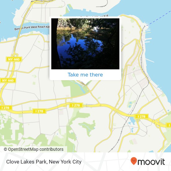 Clove Lakes Park map