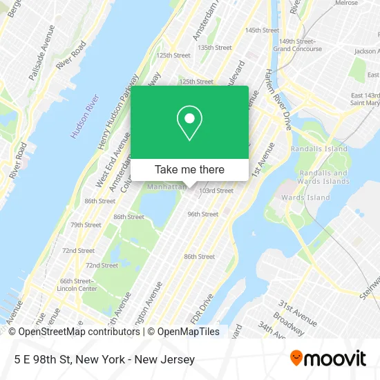 5 E 98th St map
