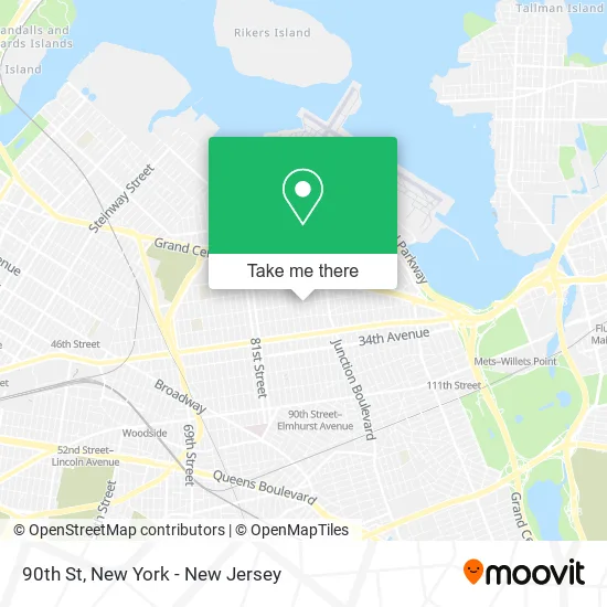 90th St map