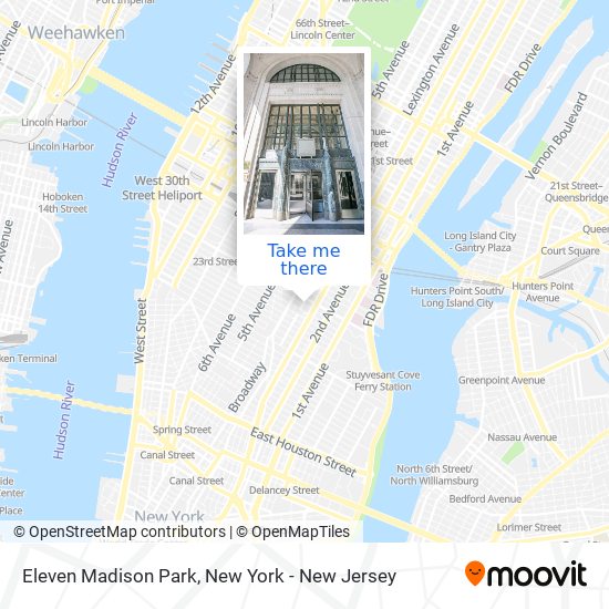 Mapa de Eleven Madison Park
