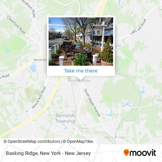 Basking Ridge map