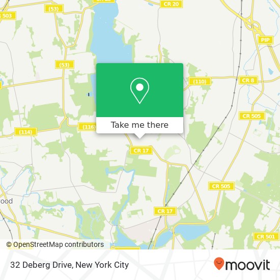 Mapa de 32 Deberg Drive
