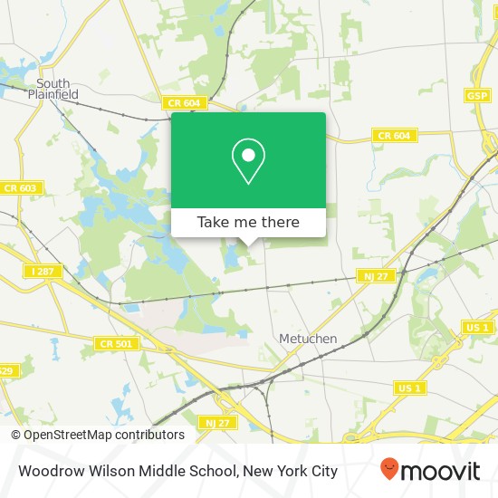 Mapa de Woodrow Wilson Middle School