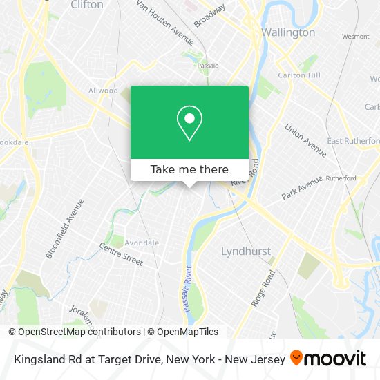 Mapa de Kingsland Rd at Target Drive