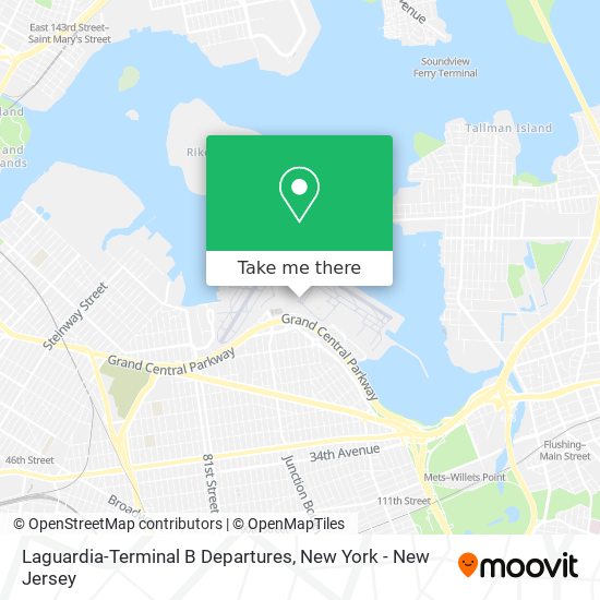 Laguardia-Terminal B Departures map