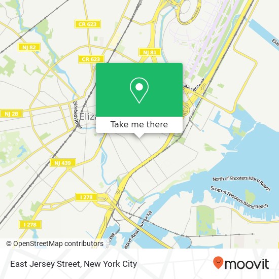 East Jersey Street map