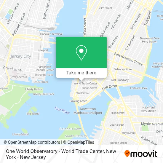One World Observatory - World Trade Center map