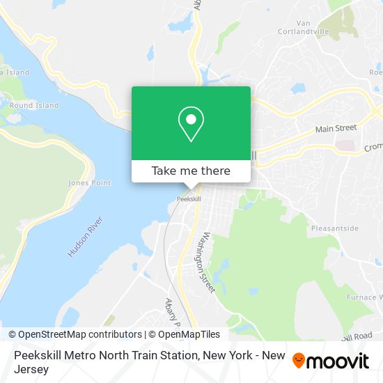 Peekskill Metro North Train Station map