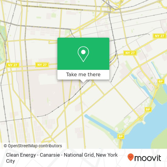 Mapa de Clean Energy - Canarsie - National Grid