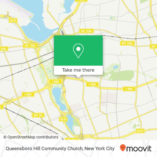 Mapa de Queensboro Hill Community Church