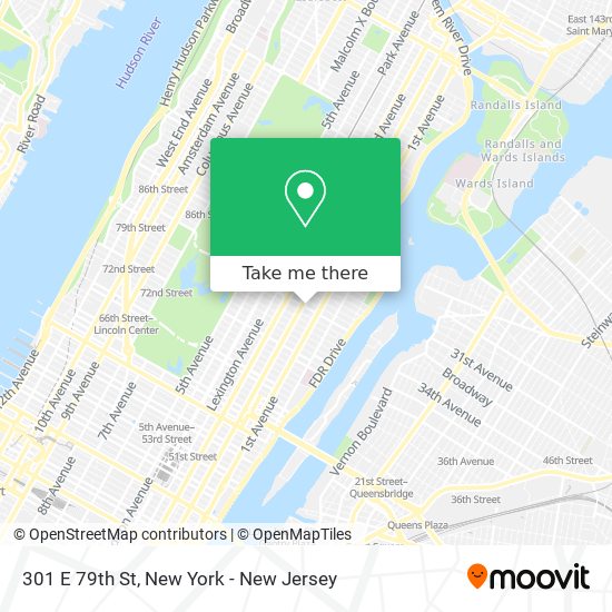 Mapa de 301 E 79th St