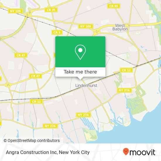 Angra Construction Inc map