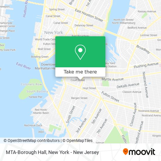 MTA-Borough Hall map