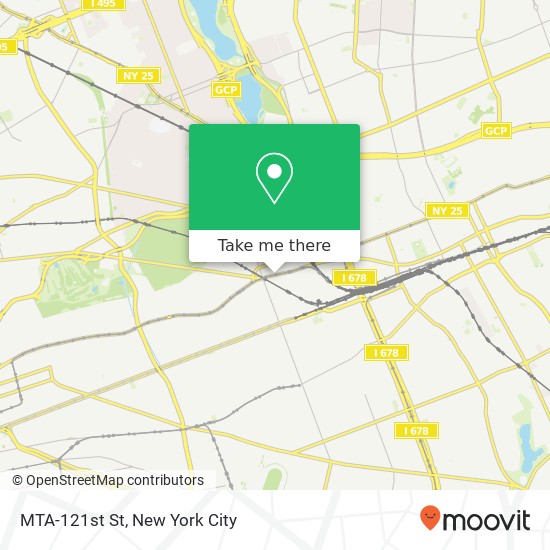 MTA-121st St map