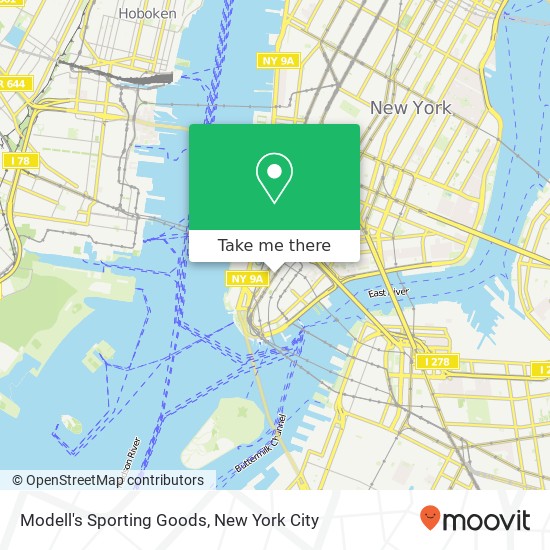 Modell's Sporting Goods map