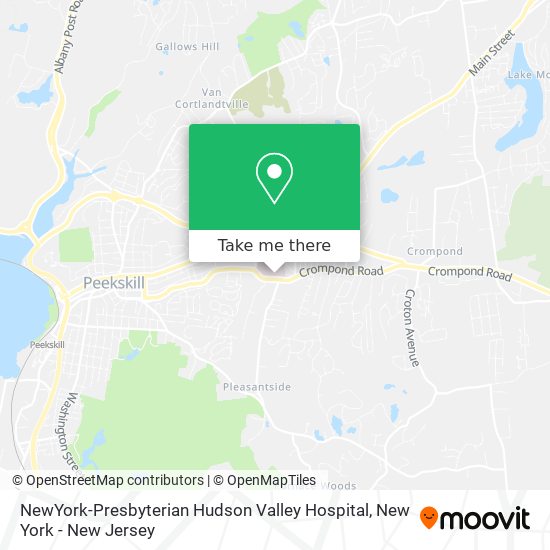 Mapa de NewYork-Presbyterian Hudson Valley Hospital