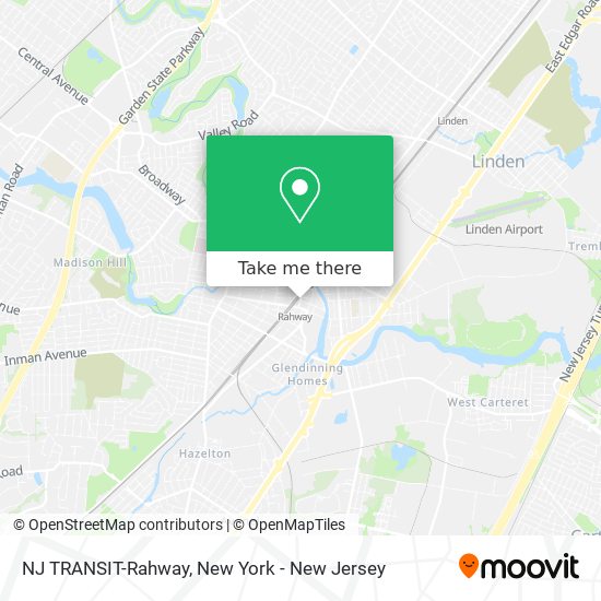 NJ TRANSIT-Rahway map
