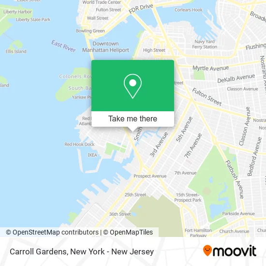 Carroll Gardens map