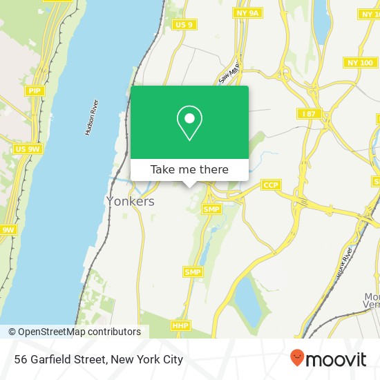 Mapa de 56 Garfield Street