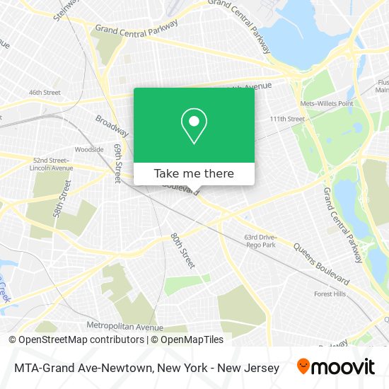 MTA-Grand Ave-Newtown map
