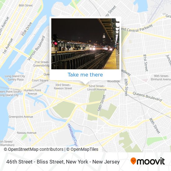 46th Street - Bliss Street map