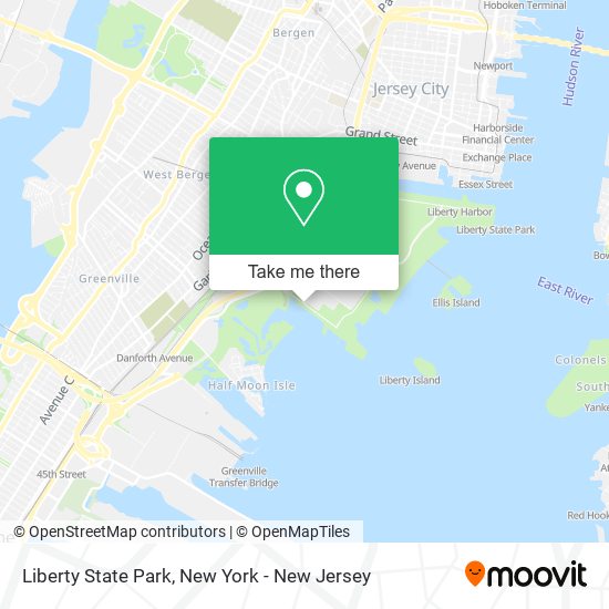 Mapa de Liberty State Park