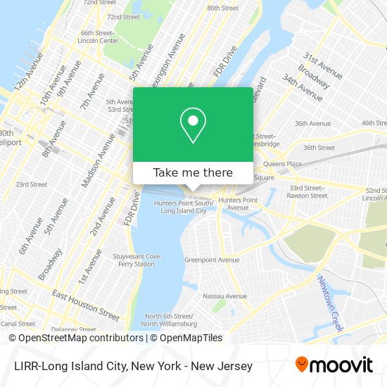 LIRR-Long Island City map