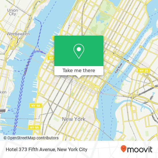 Hotel 373 Fifth Avenue map