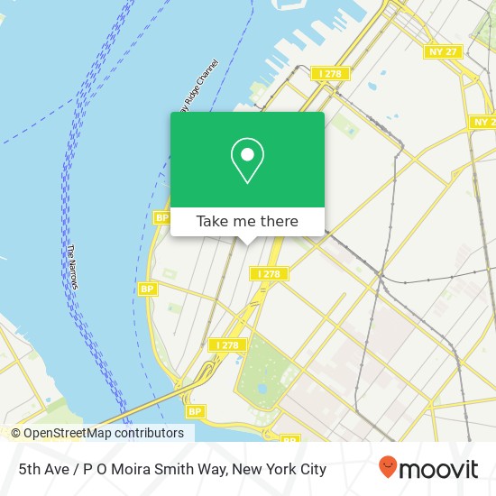 5th Ave / P O Moira Smith Way map
