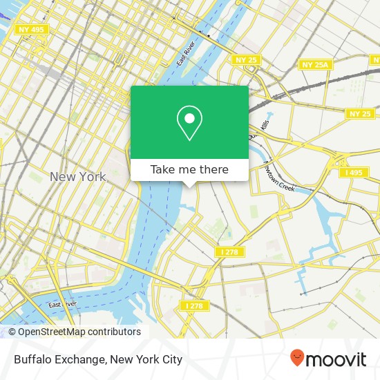 Buffalo Exchange map