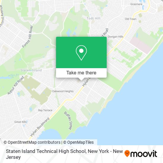 Staten Island Technical High School map