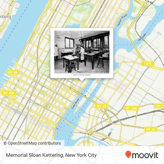 Mapa de Memorial Sloan Kettering