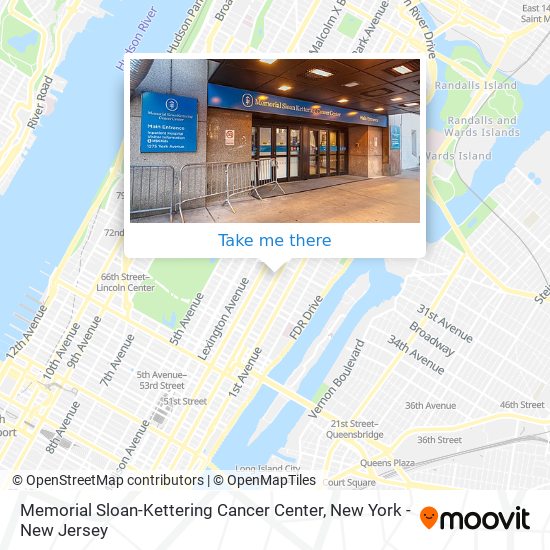 Memorial Sloan-Kettering Cancer Center map