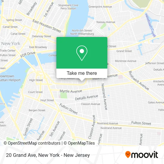 20 Grand Ave map