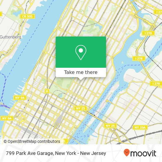 799 Park Ave Garage map