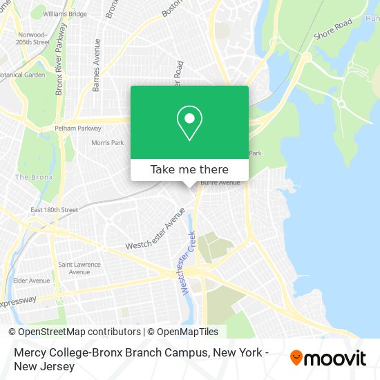 Mercy College-Bronx Branch Campus map