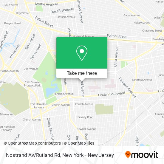 Mapa de Nostrand Av/Rutland Rd